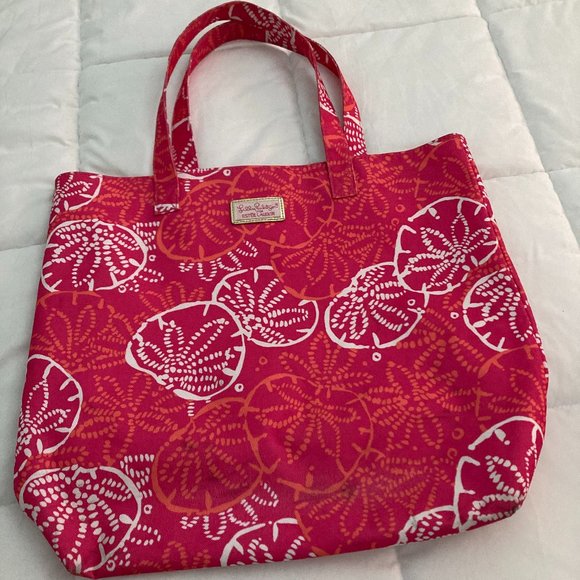 Lilly Pulitzer pink tote bag - Picture 2 of 5